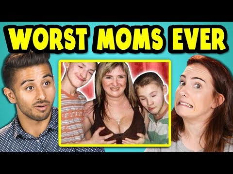 10 WORST MOMS EVER PHOTOS w/ Adults (React)