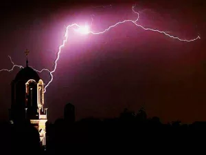 Lincoln Cathedral Lightning