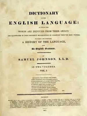 Johnson’s Dictionary – Title Page