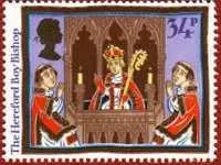 Boy Bishop stamp - 1986