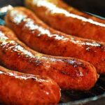 Sausages made with baby poop