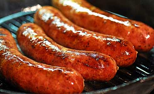 Sausages made with baby poop