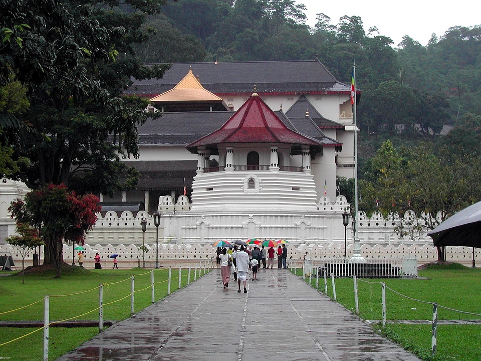 The temple of the Tooth in Kandy, Sri Lanka