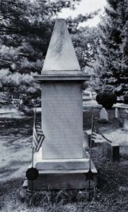 Waynes grave in Radnor.