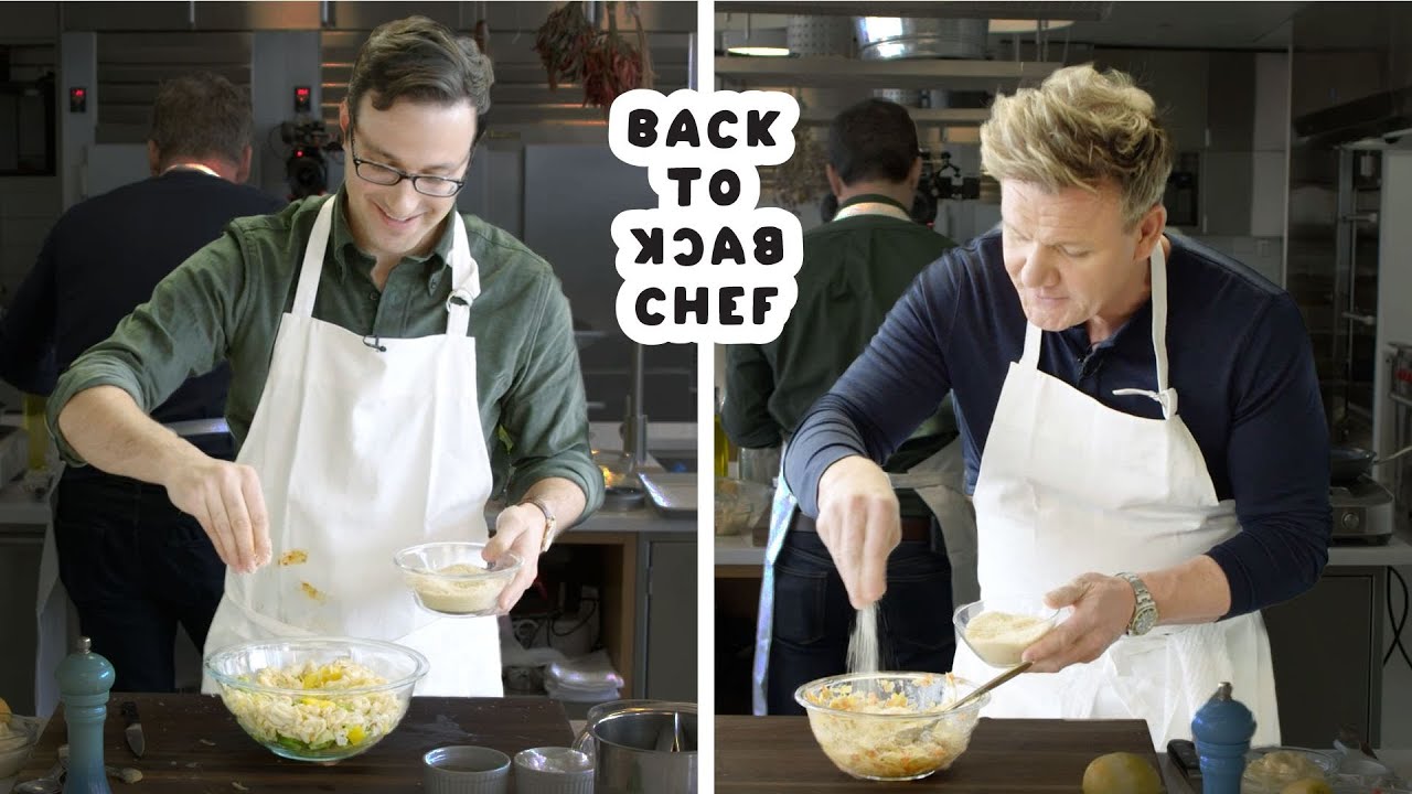 Gordon Ramsay Challenges Amateur Cook to Keep Up with Him