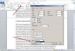 Page Numbering in Word