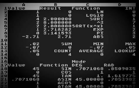 First Spreadsheet Software VisiCalc Prototype