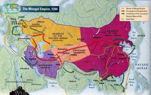 Islam Mongol Empire Map